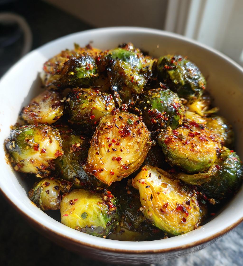 air fryer brussels sprouts - detail 1