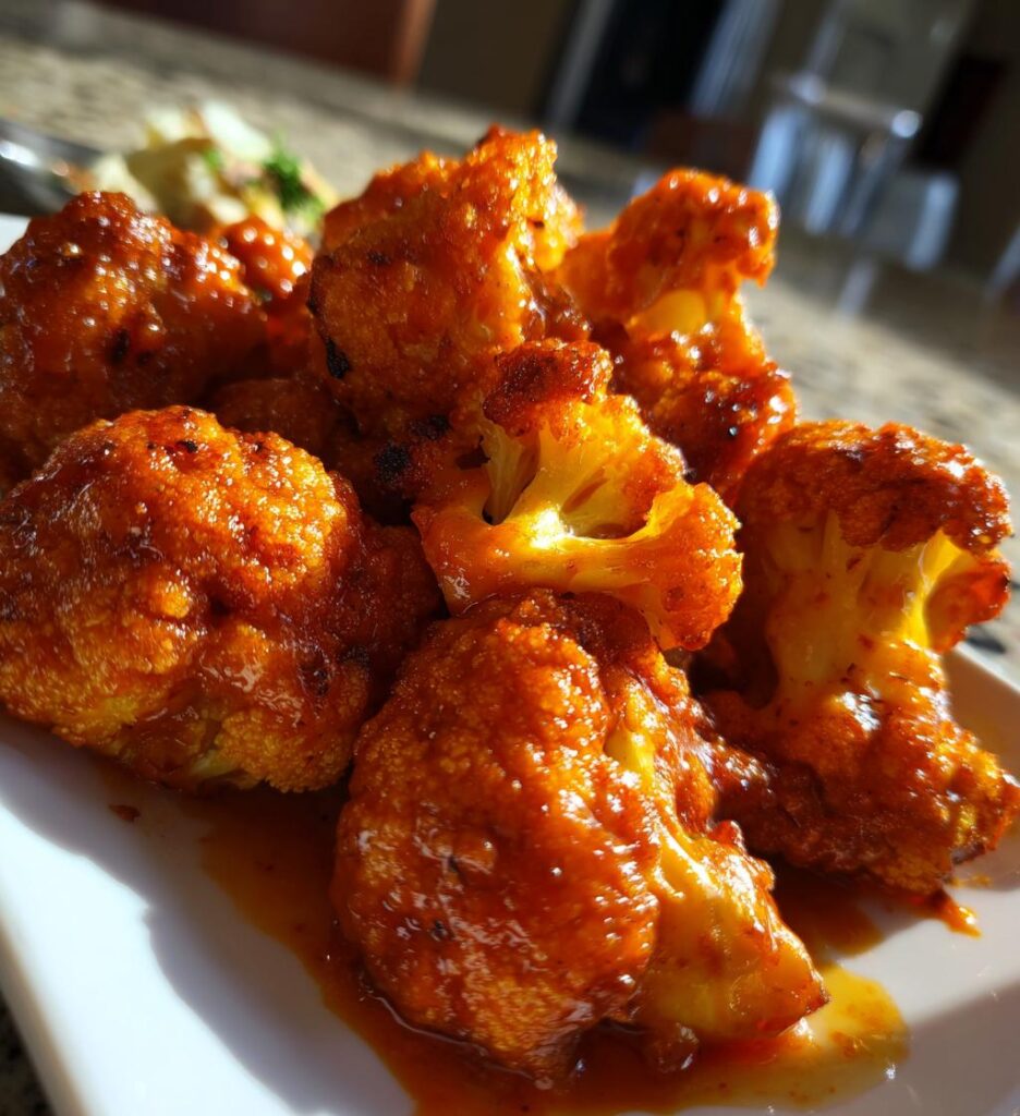 air fryer buffalo cauliflower wings