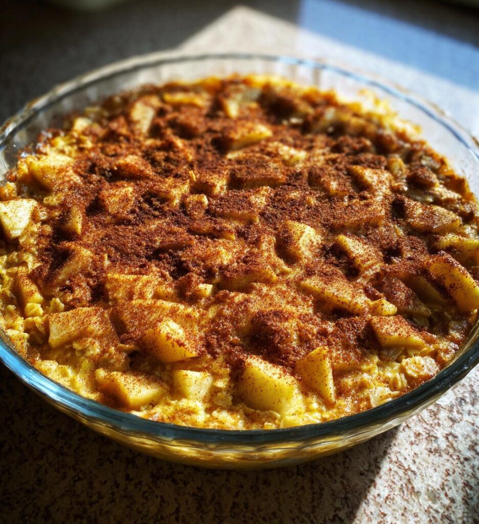 apple cinnamon baked oatmeal