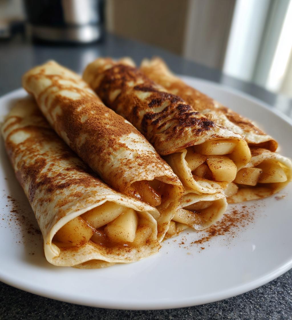 apple cinnamon crepes vegan gluten free - detail 1