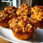 apple crumble muffins
