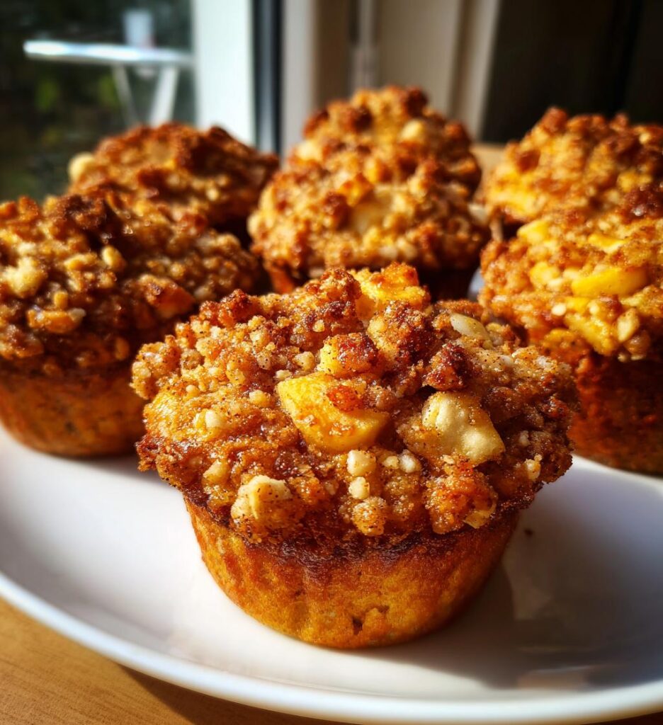 apple crumble muffins