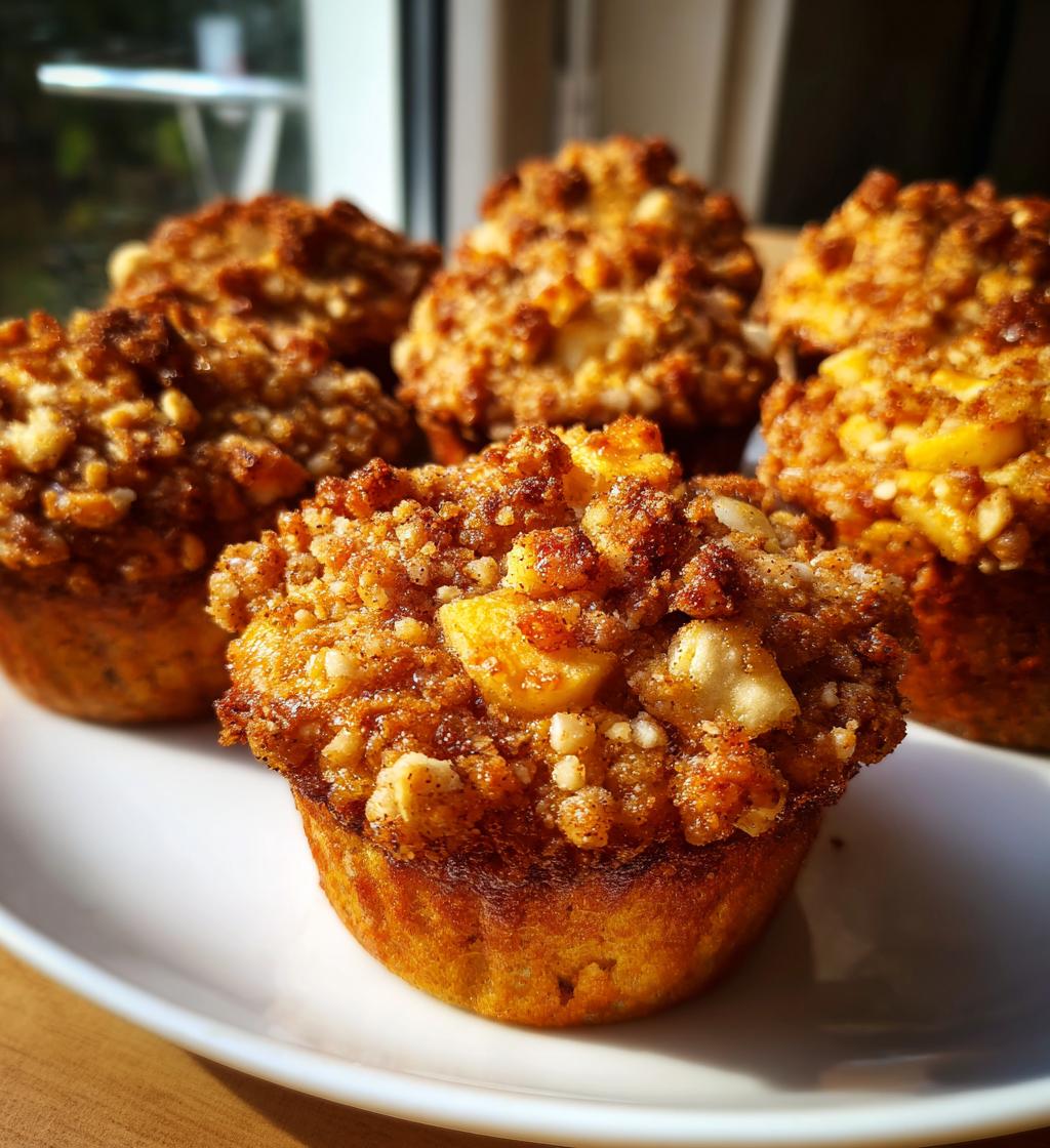 apple crumble muffins