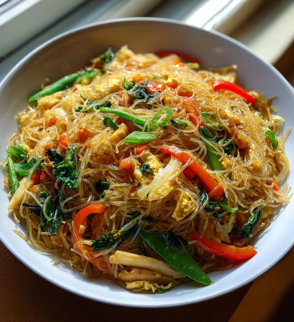 asian vermicelli stir fry noodles