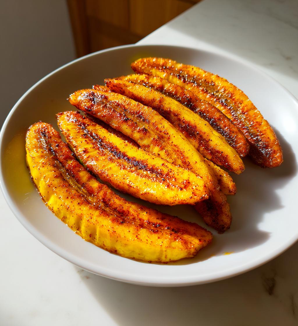 baked plantains - detail 1