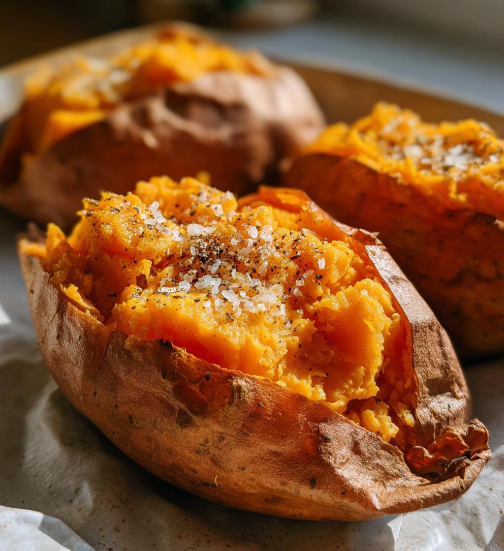 baked sweet potatoes - detail 1