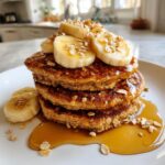 banana oat pancakes vegan