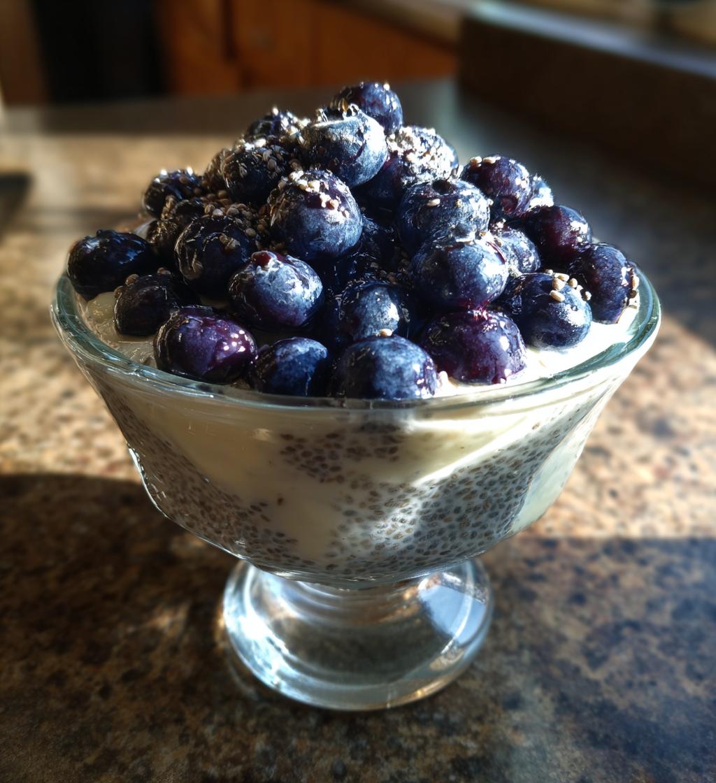blueberry chia seed pudding