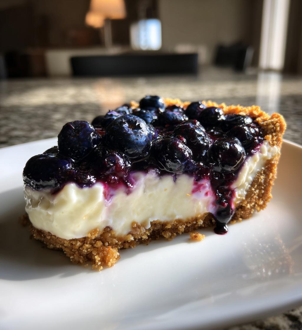 blueberry cream pie vegan gluten free - detail 1