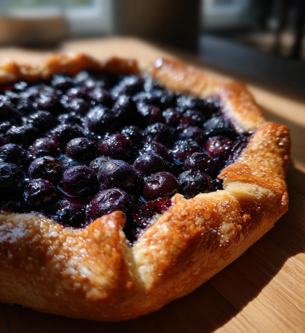 blueberry galette - detail 1