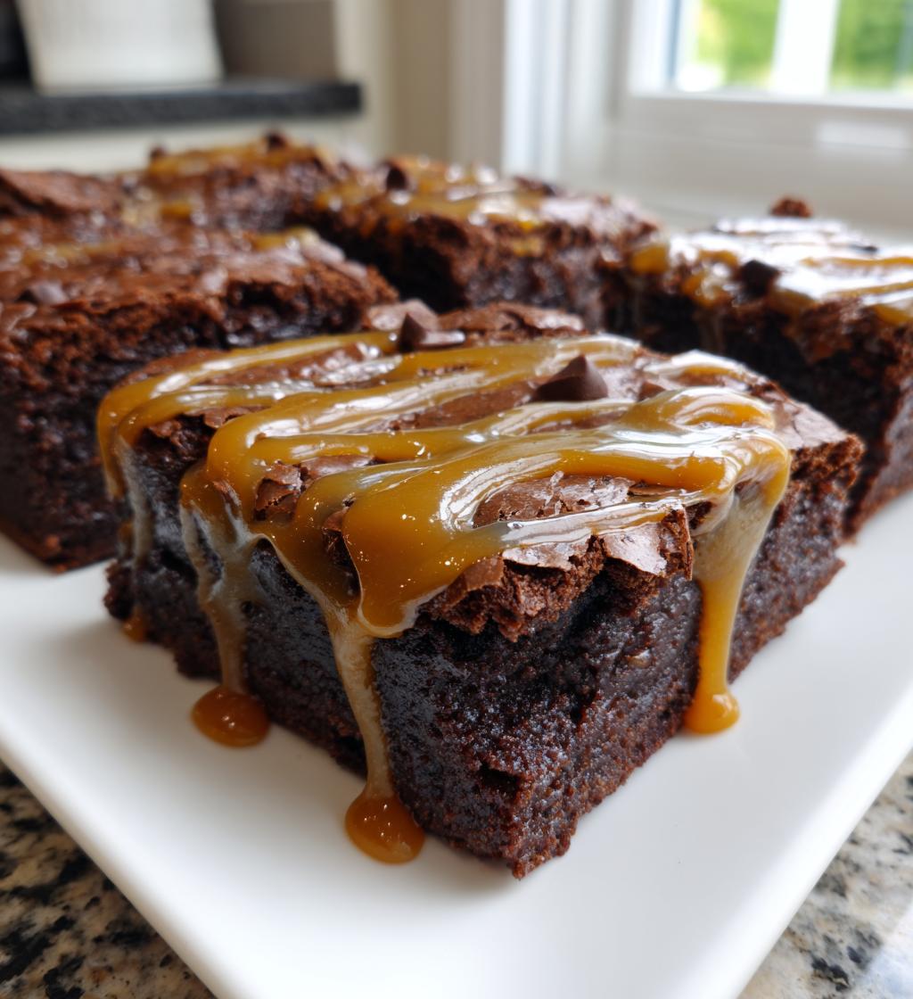 caramel chocolate brownies