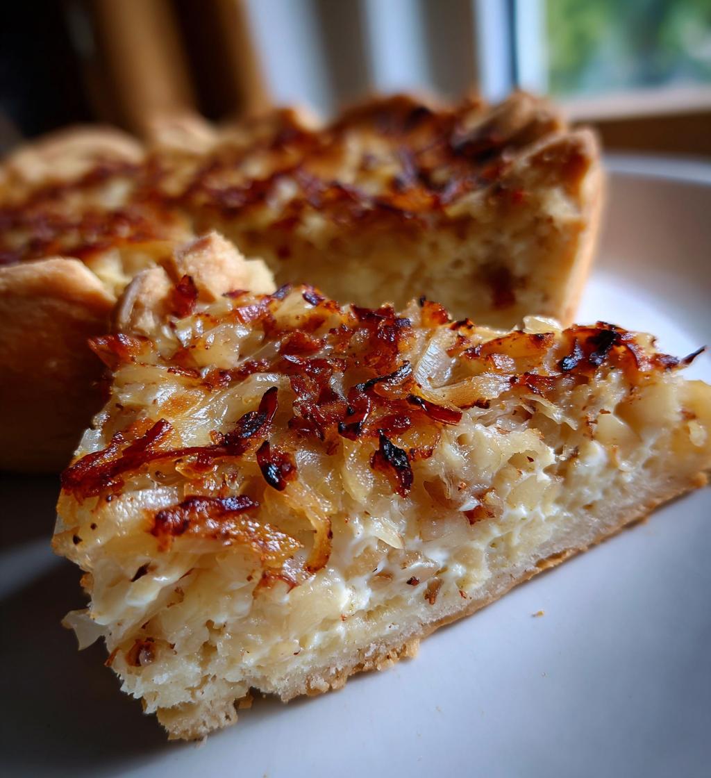 caramelized onion tart - detail 1