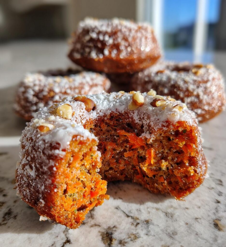 carrot cake donuts vegan gluten free