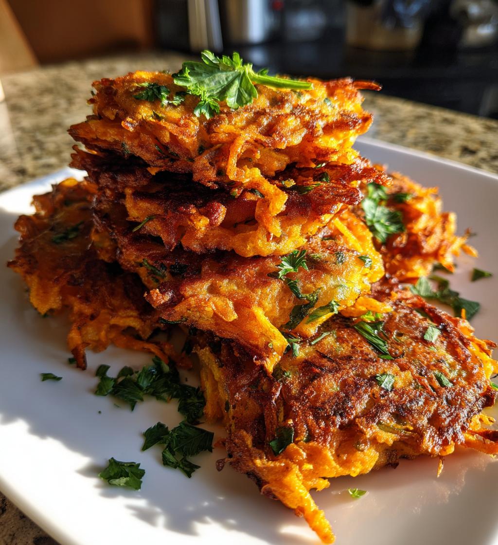 carrot fritters - detail 1