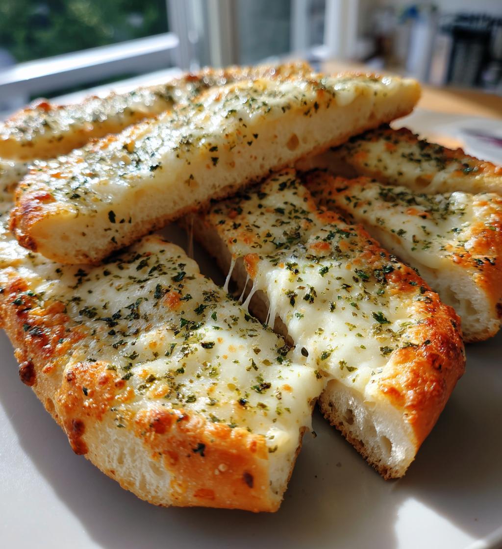 cheesy garlic breadsticks - detail 1
