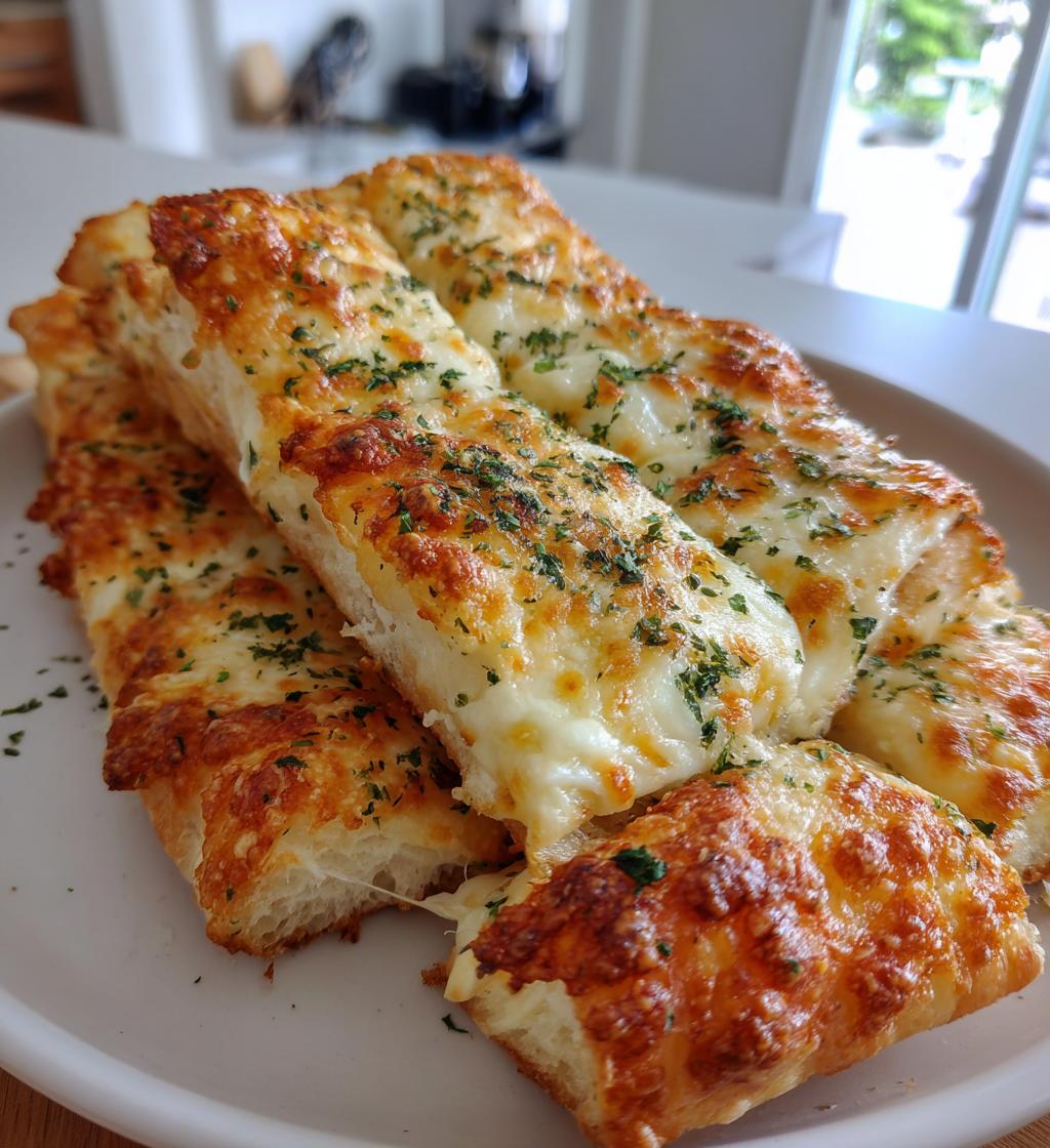 cheesy garlic breadsticks