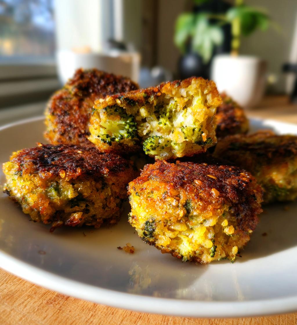 chickpea broccoli nuggets - detail 1