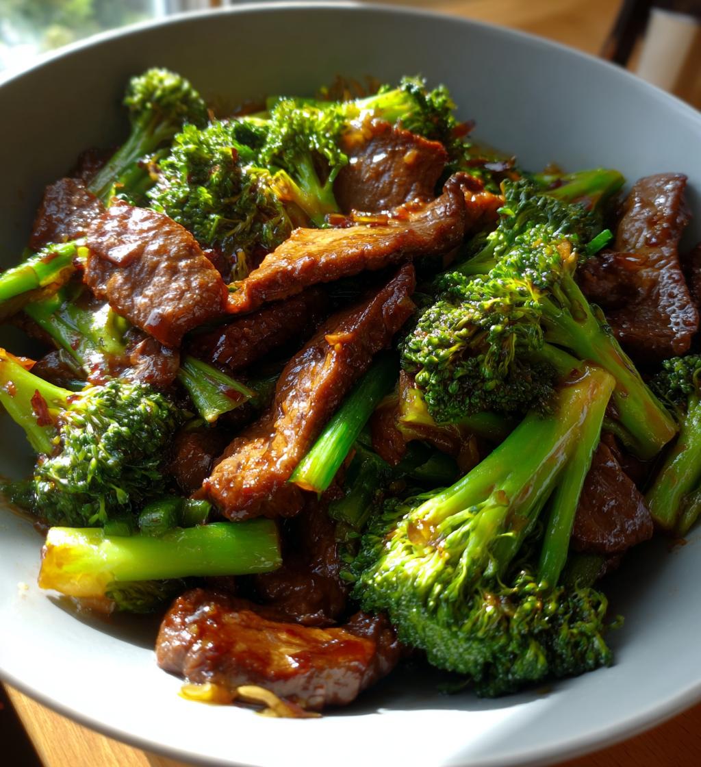 chinese beef and broccoli - detail 1