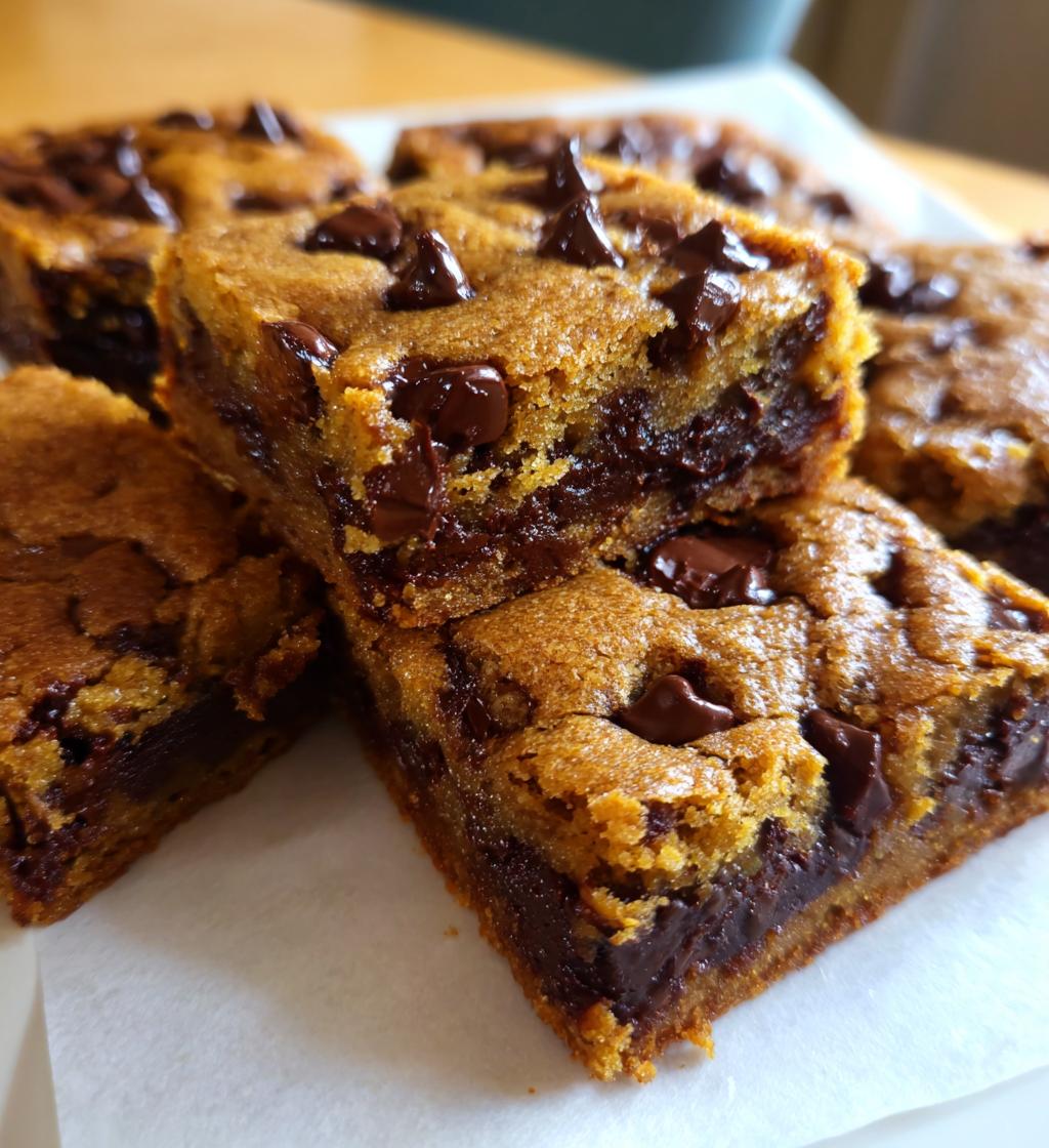 chocolate chip blondies gluten free