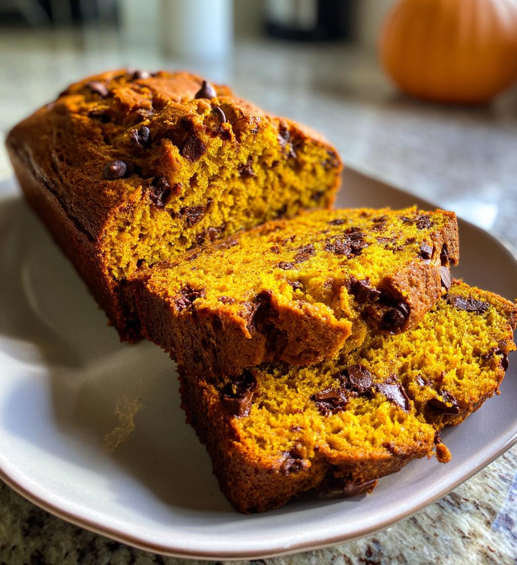 chocolate chip pumpkin bread