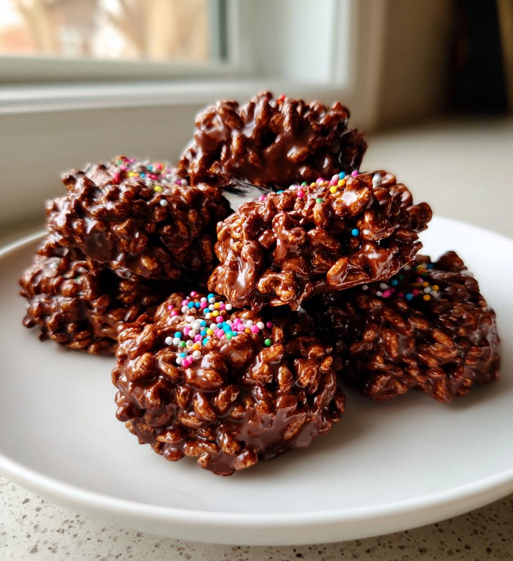 chocolate rice cakes - detail 1