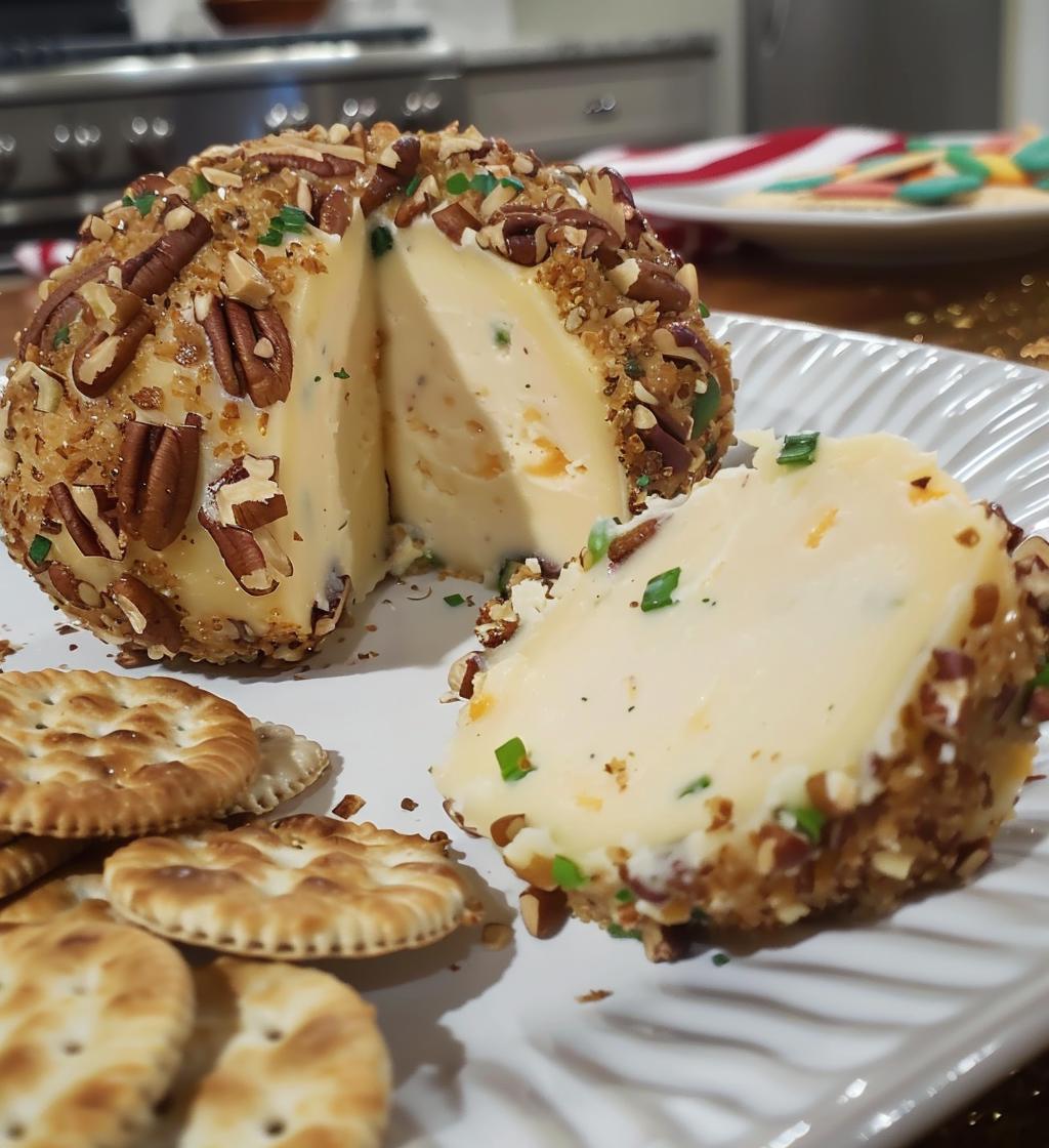 christmas cheese ball - detail 1