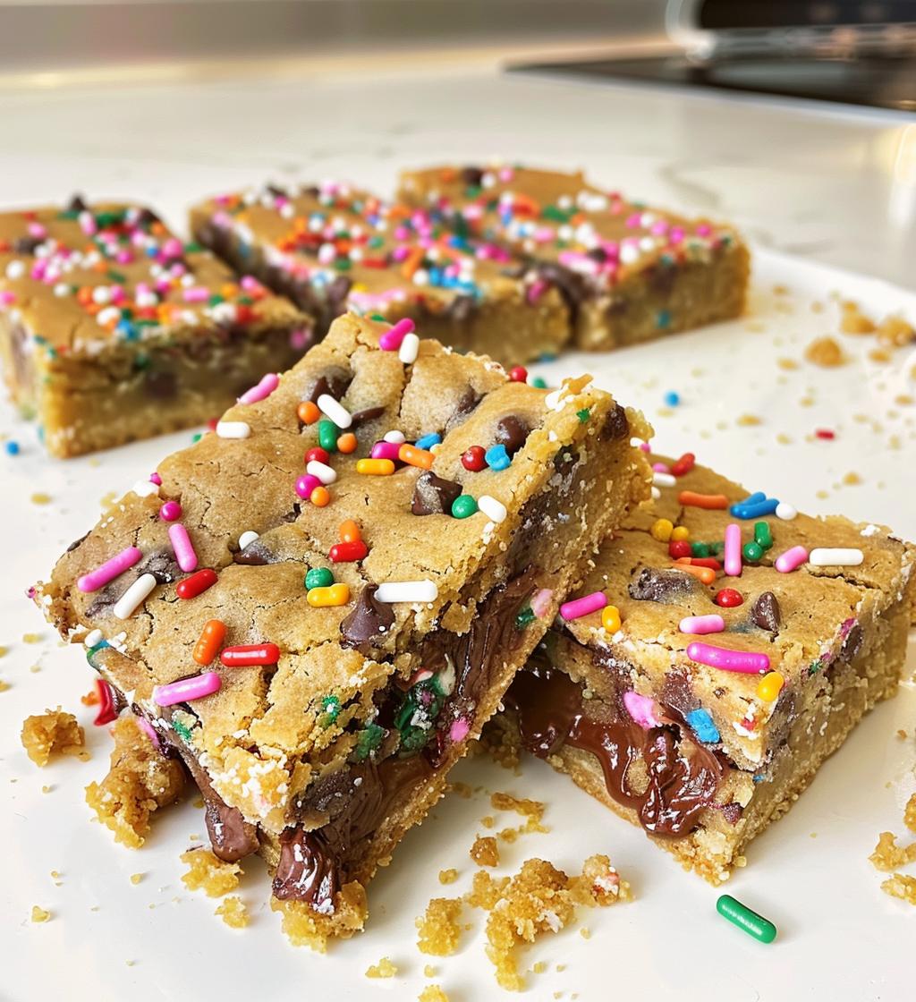 christmas cookie bars - detail 1