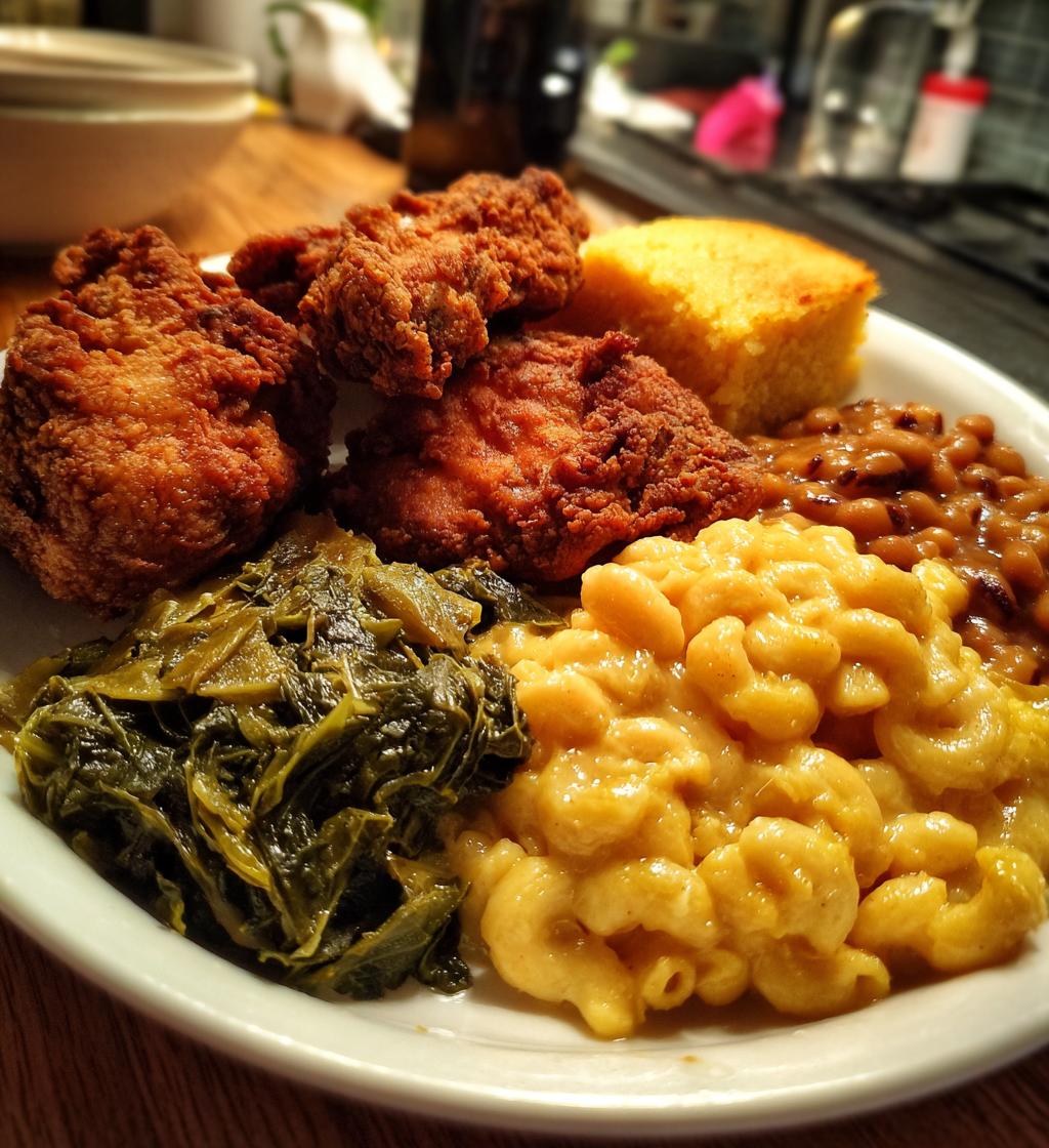 classic soul food dinner plates - detail 1