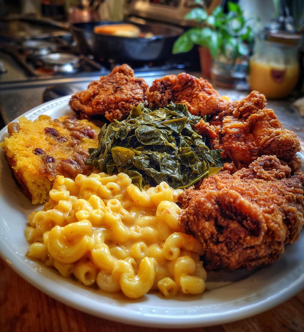 classic soul food dinner plates