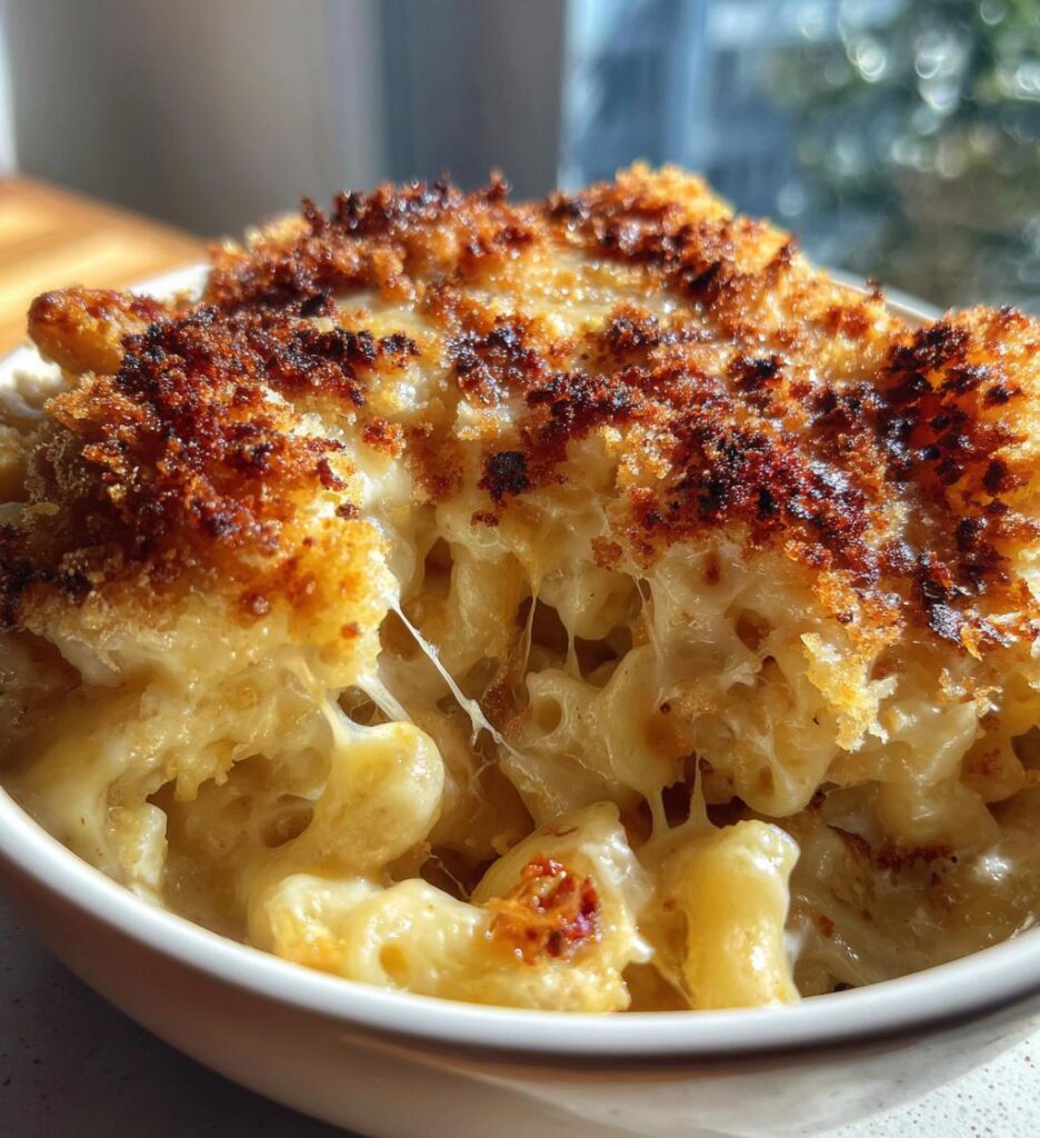 crack mac cheese