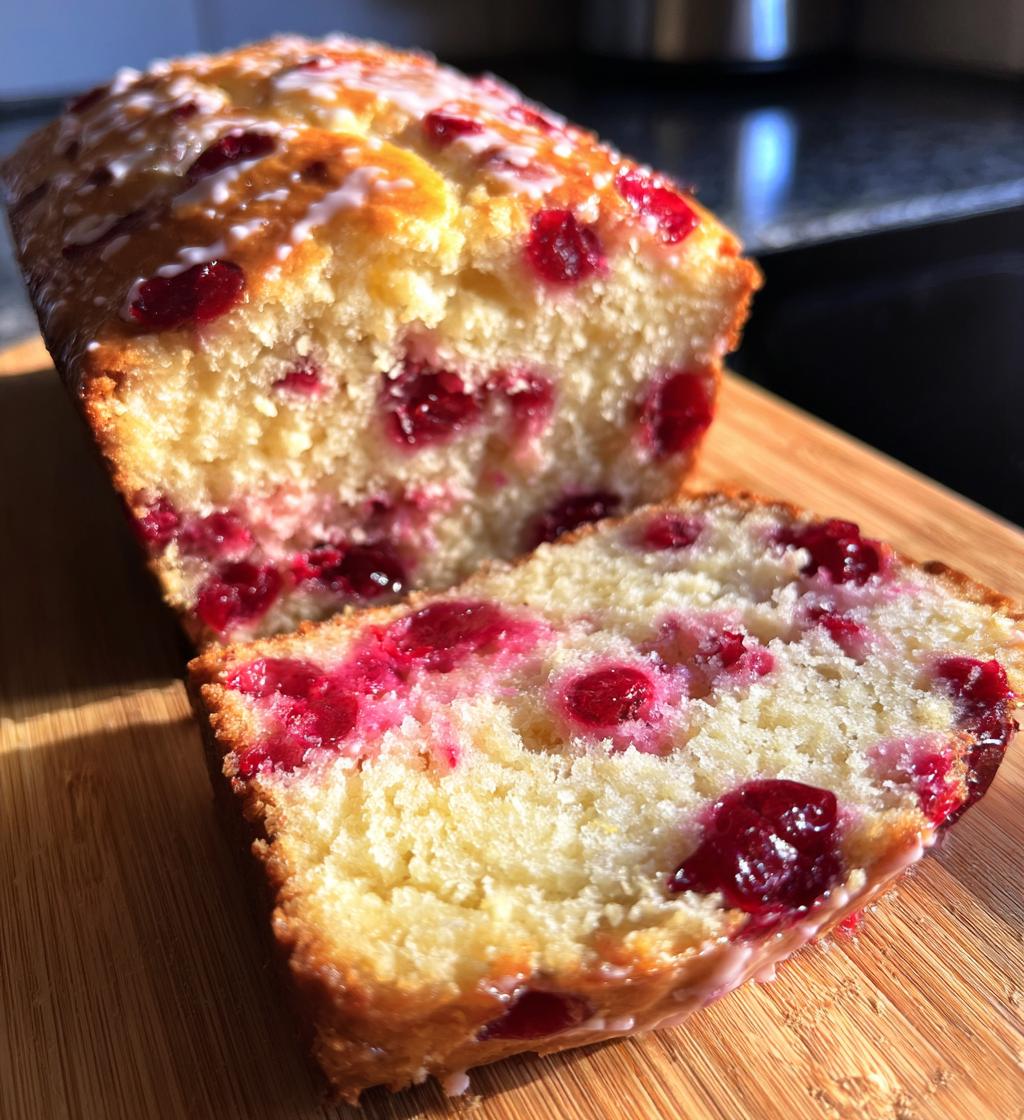 cranberry loaf cake vegan gluten free