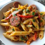 creamy cajun sausage pasta recipe
