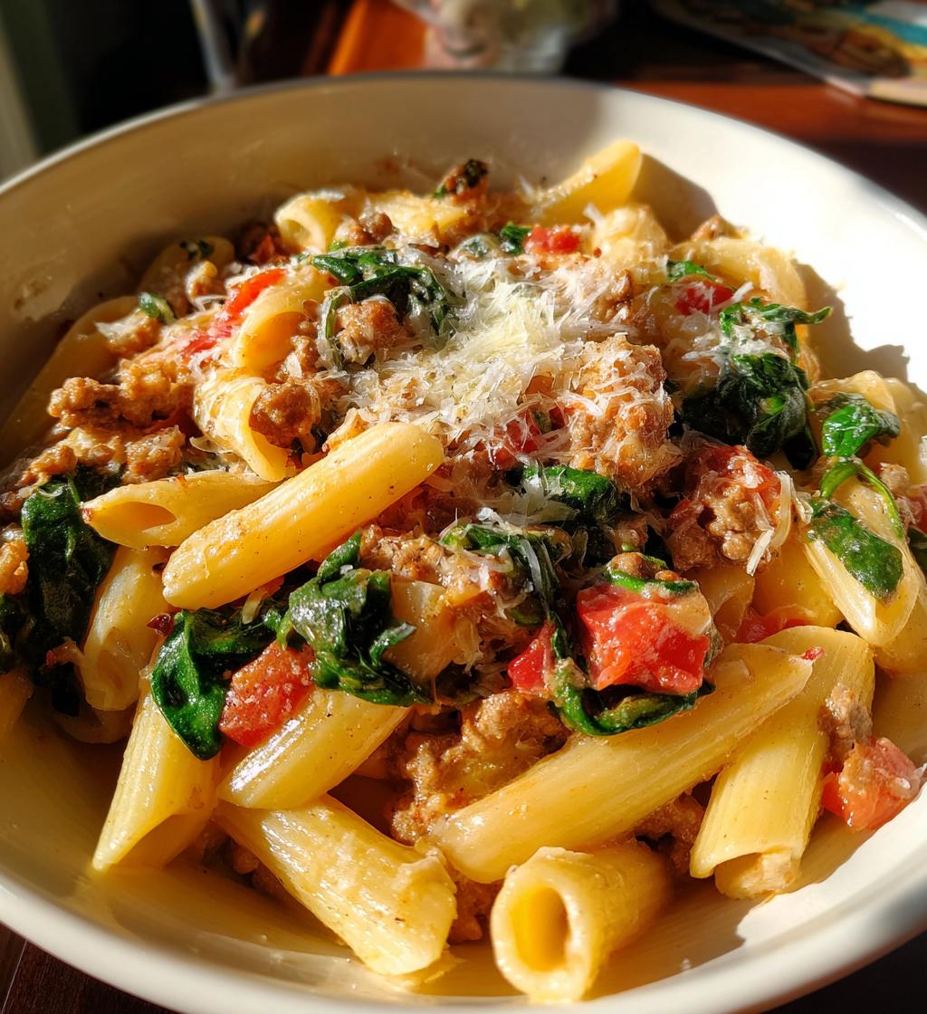 creamy tuscan sausage pasta thats better than takeout - detail 1