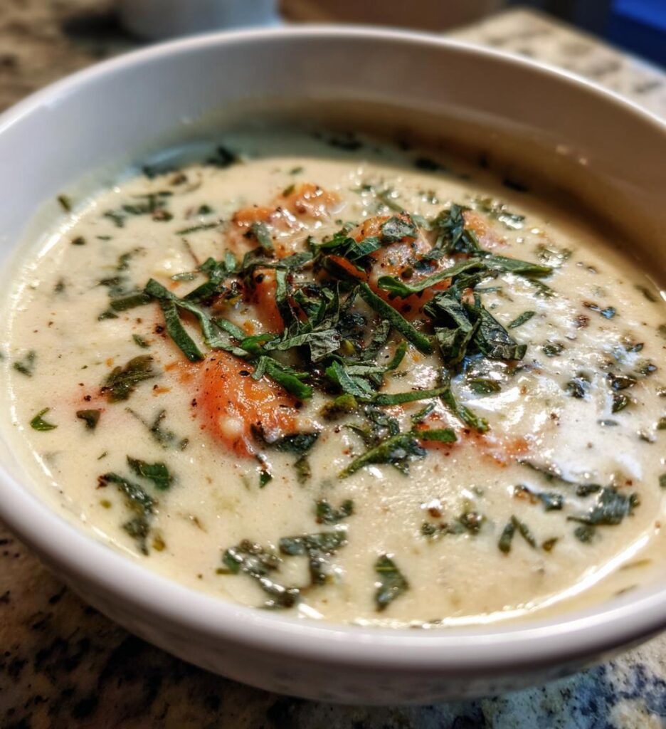 creamy vegan cauliflower soup