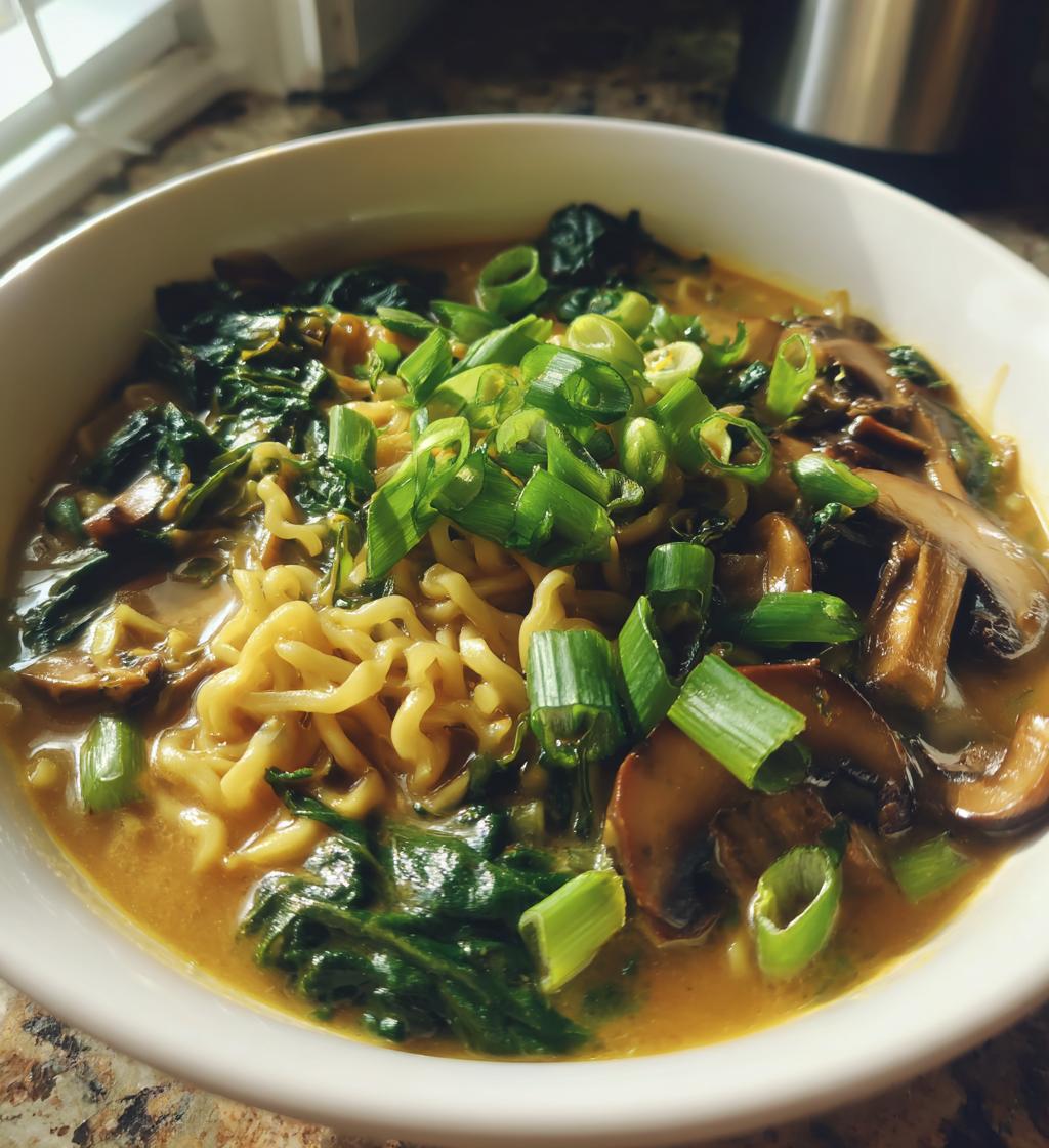 creamy vegan ramen - detail 1