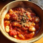 creamy vegan tomato white bean stew