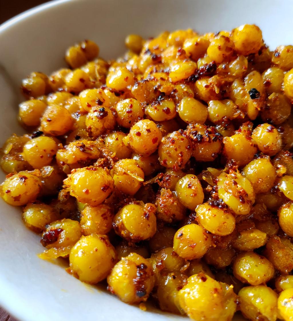 crispy roasted lentils - detail 1