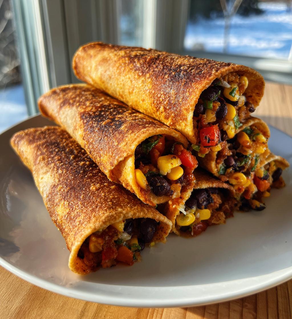 crispy vegan taquitos recipe