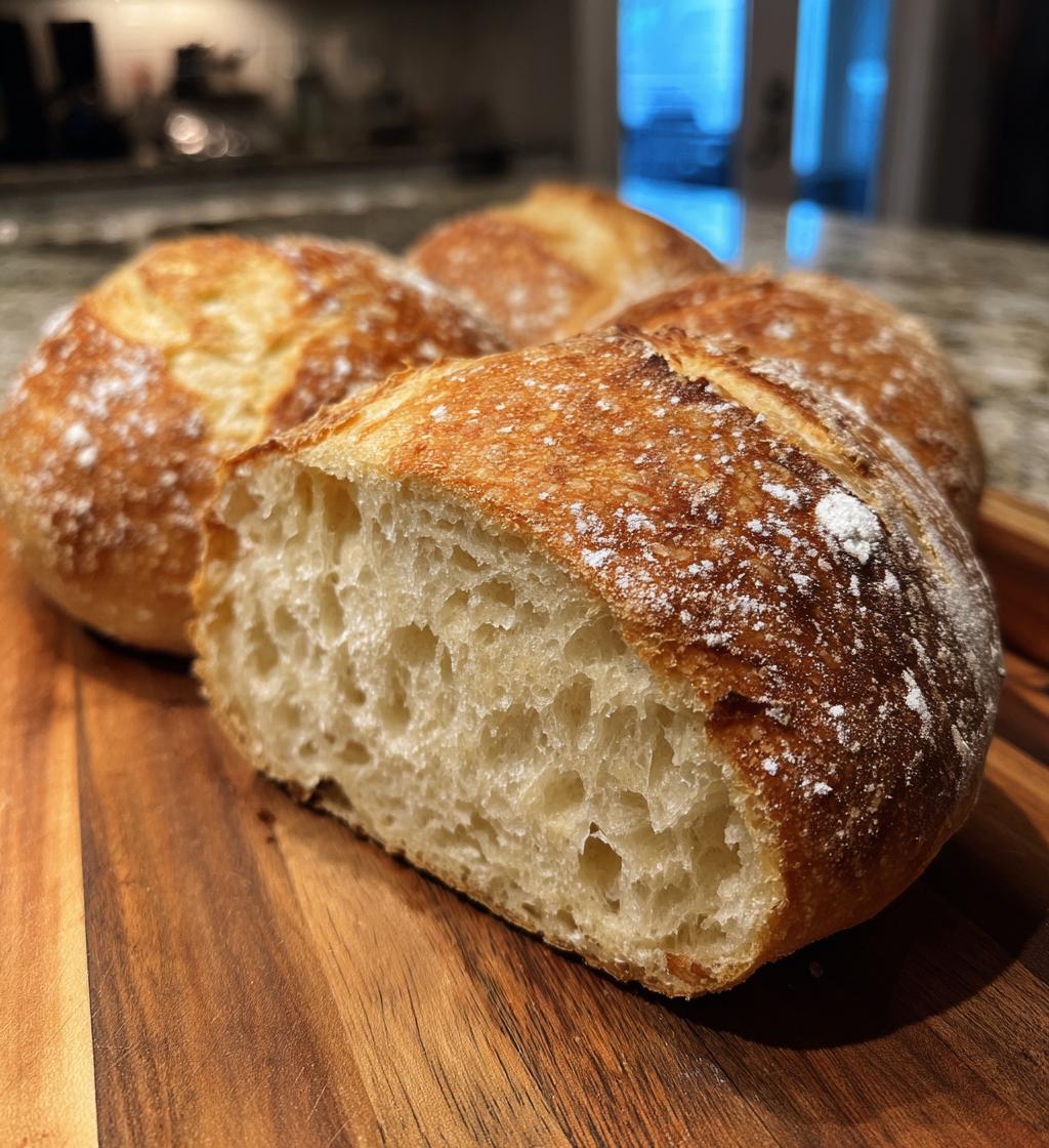 crusty chewy french bread rolls - detail 1