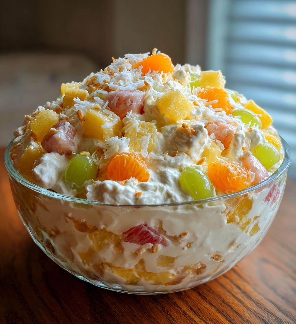 easter ambrosia salad - detail 1