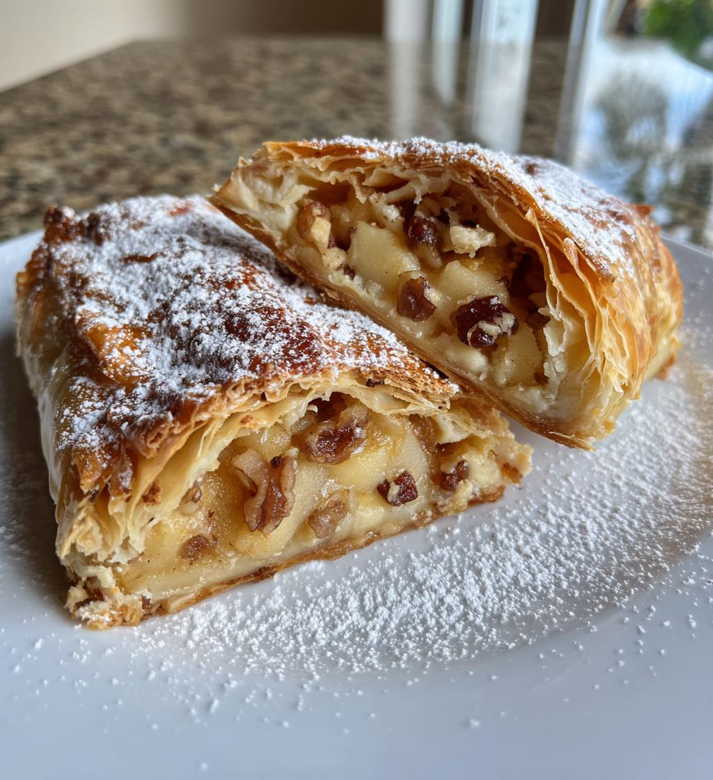 easy apple strudel - detail 1