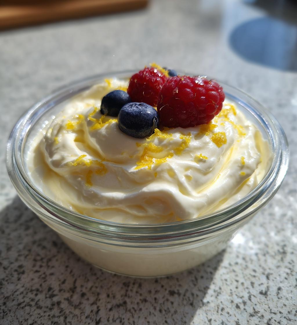 easy lemon mousse - detail 1