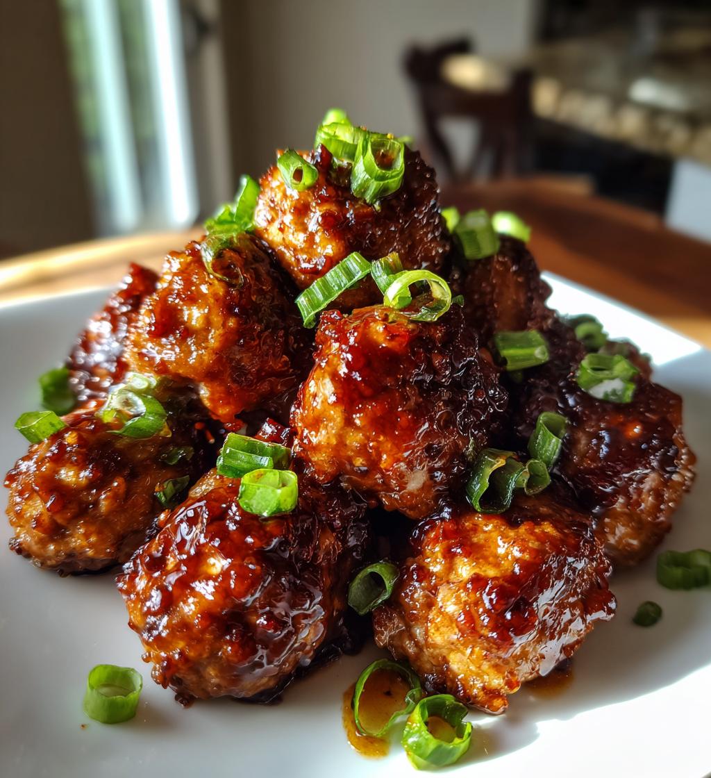 easy mongolian meatballs - detail 1