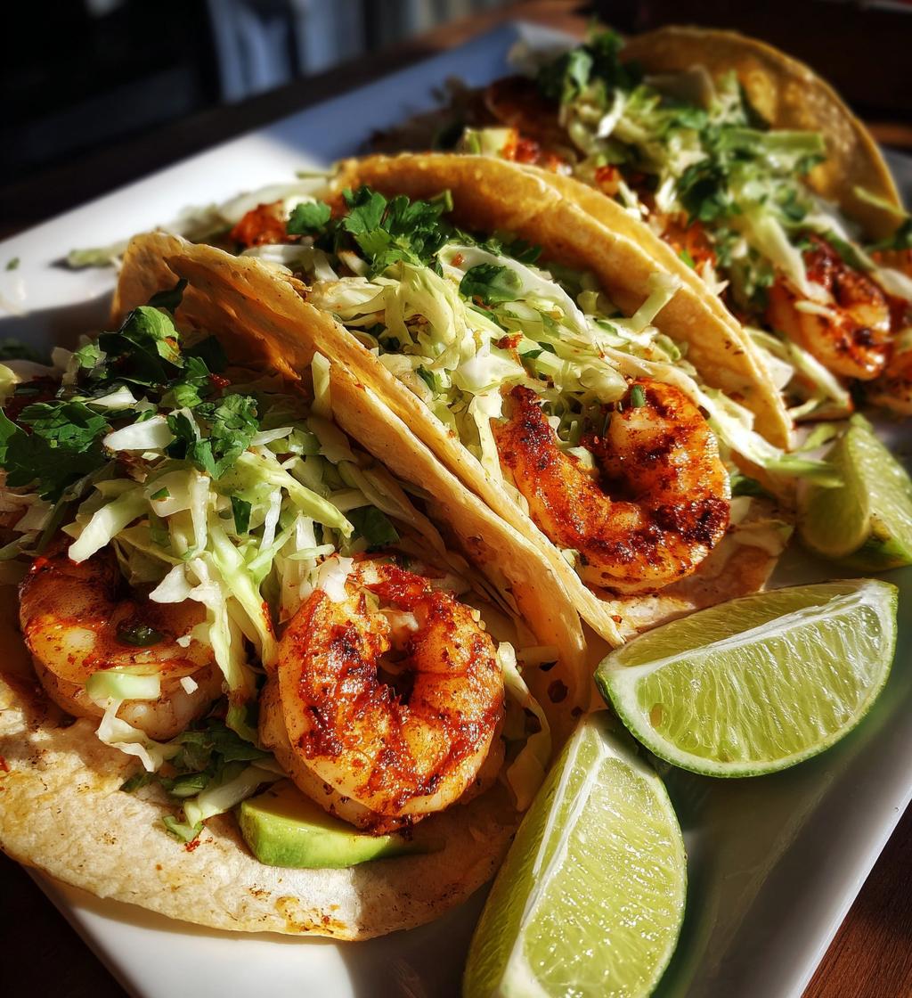 easy shrimp tacos - detail 1