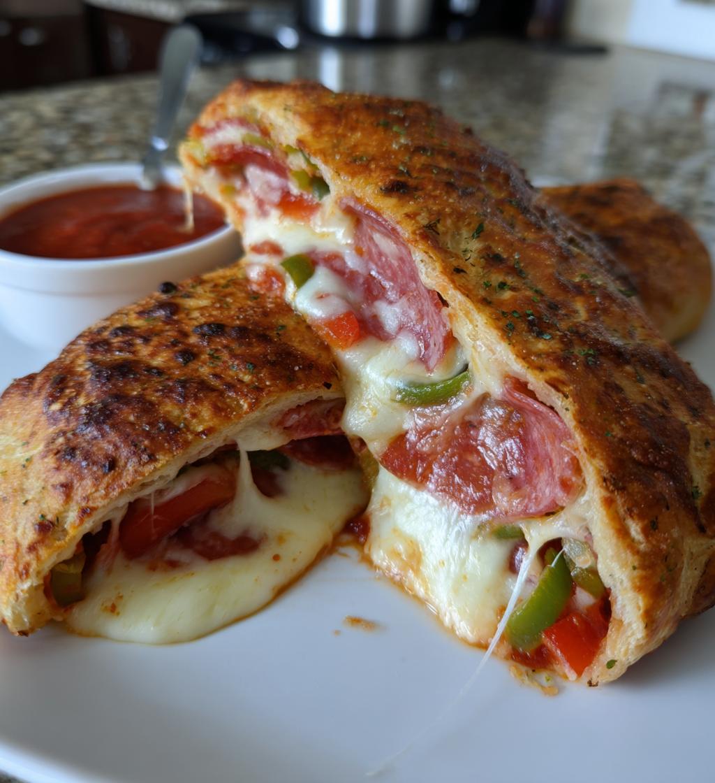 easy stromboli dinner recipe - detail 1