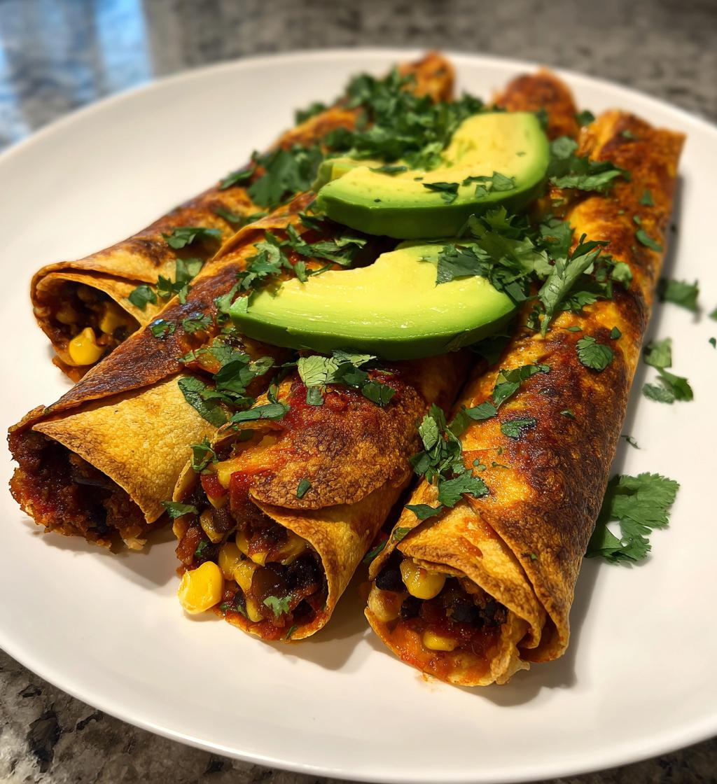easy vegan taquitos