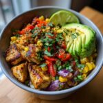 flavor packed street corn chicken rice bowl