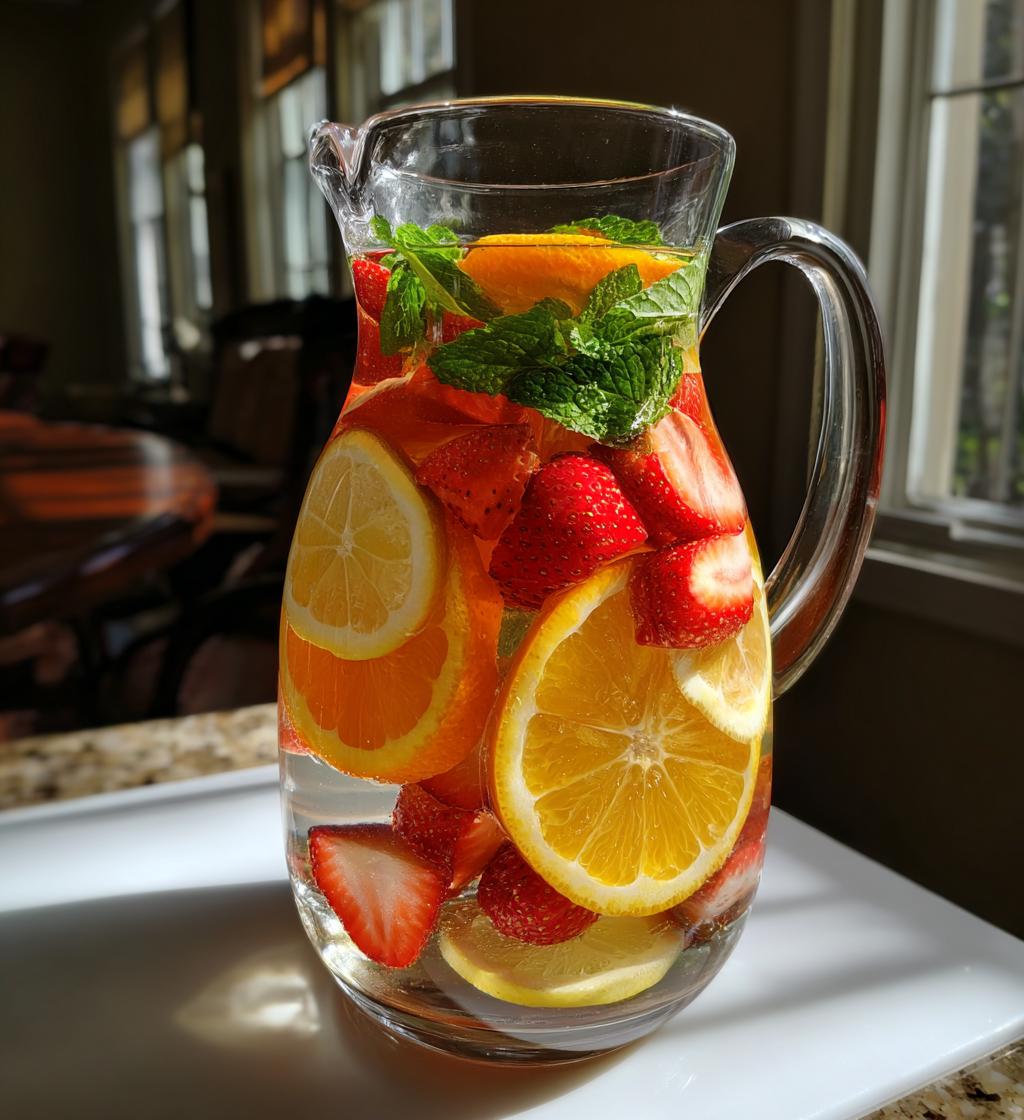 fruit infused water - detail 1