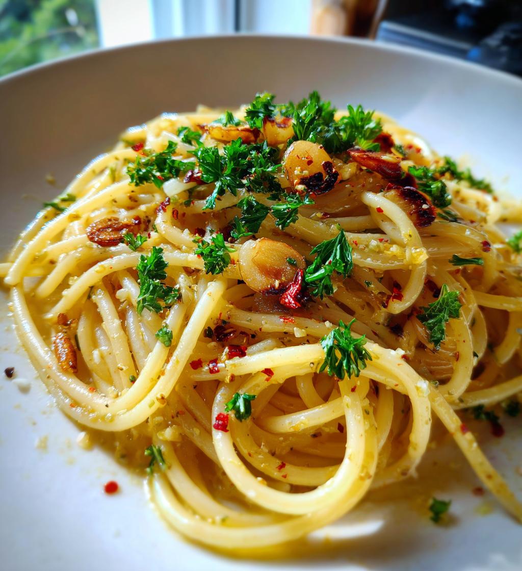 garlic noodles aglio e olio - detail 1