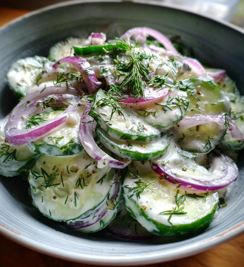 german cucumber salad - detail 1